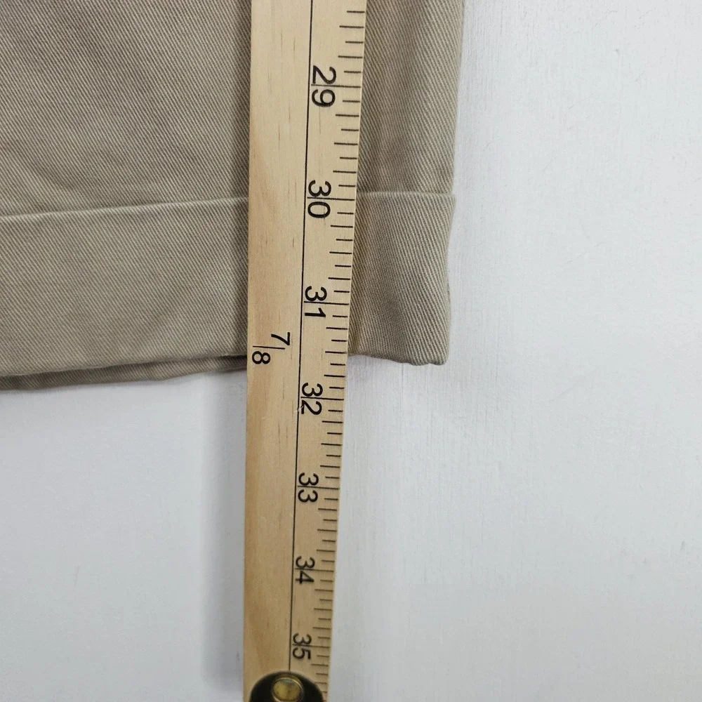 VTG Polo Ralph Lauren Hammond Pants Men 40X32 (Fit 38X31.5) Beige Pleated Cuffed